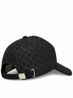 Cappellino Emblem Print W Leather Patch Cap LV04D5029G Nero