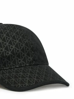Cappellino Emblem Print W Leather Patch Cap LV04D5029G Nero