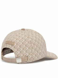 Cappellino Emblem Print W Leather Patch Cap LV04F5036G Beige