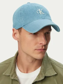 Cappellino Monogram Embroidery Denim Cap LV04G5003G Blu