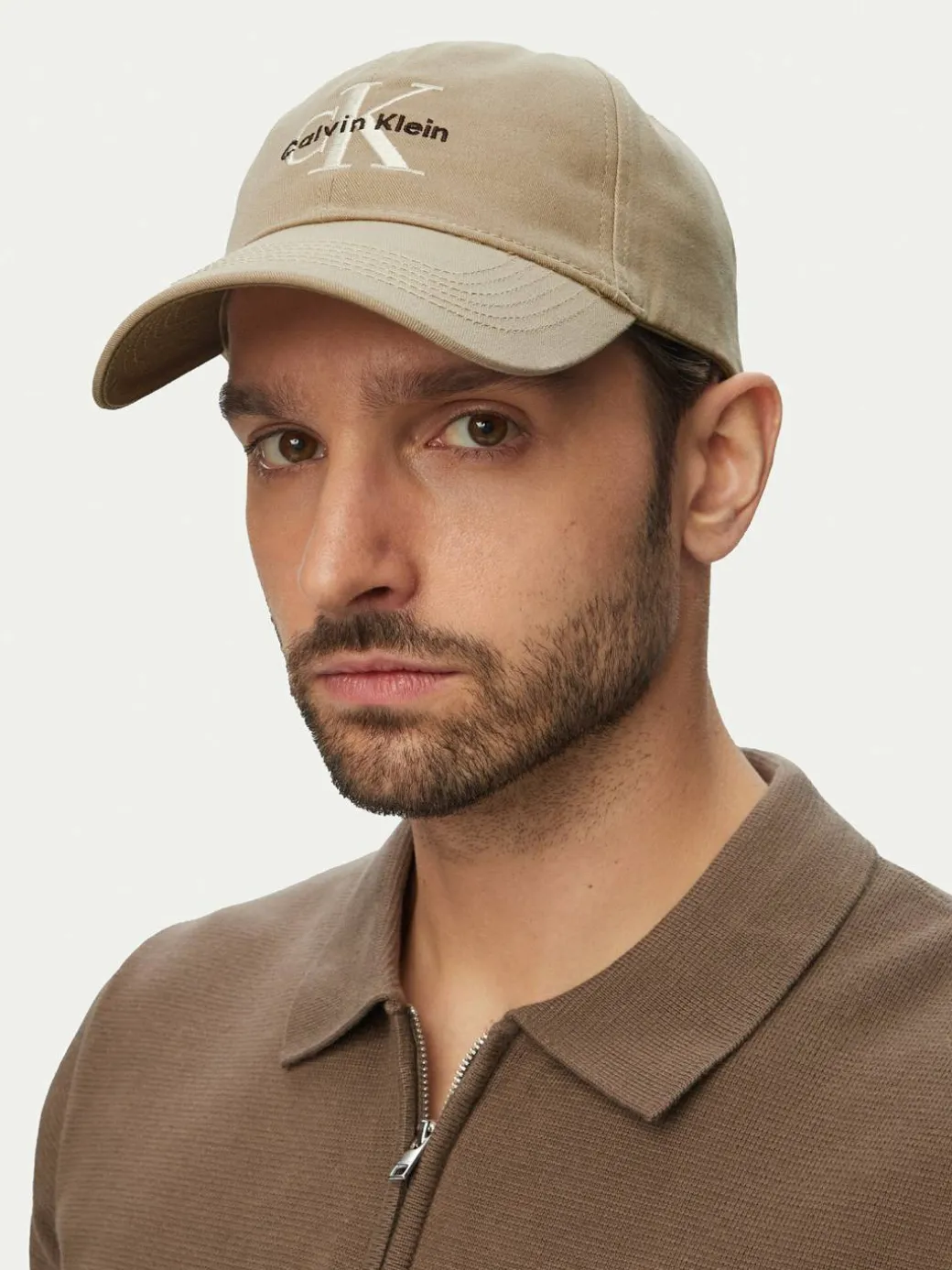 Cappellino Monologo Embroidery Baseball Cap LV04G5004G Beige