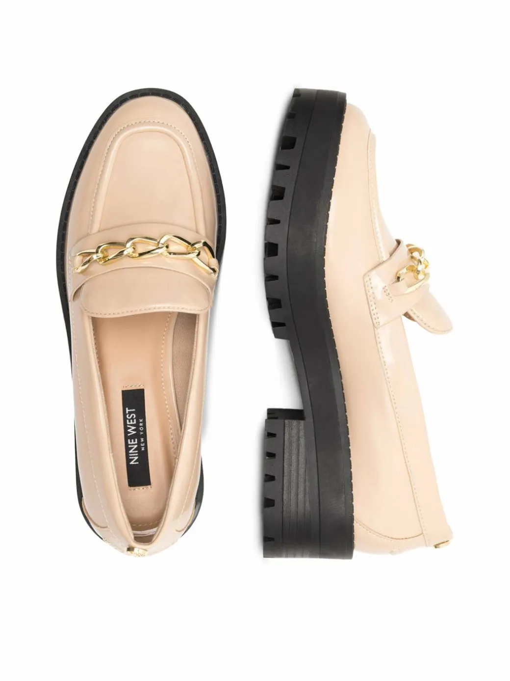 Chunky loafers NYLA 8123-1 Beige