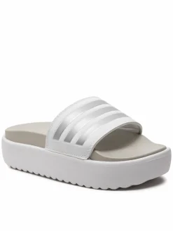 Ciabatte adilette Platform Slides IE9703 Bianco