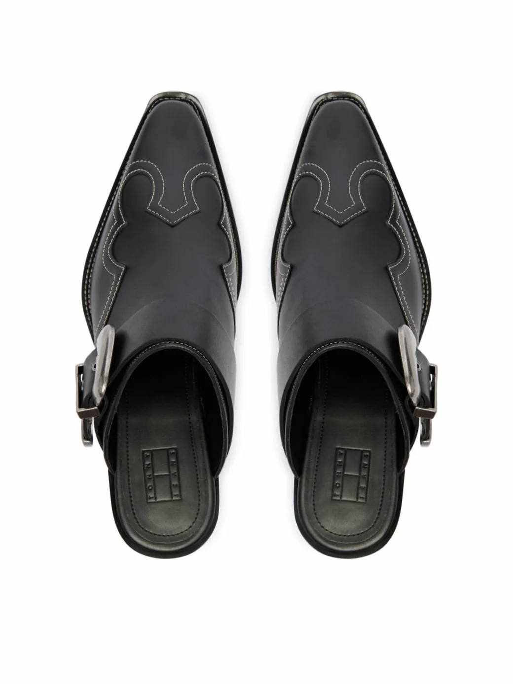 Ciabatte Archive Cowboy Mule Leather EN0EN03063 Nero