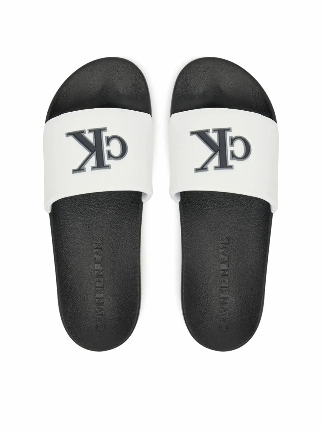 Ciabatte Slide Jelly Mono Pu YM0YM01281 Bianco