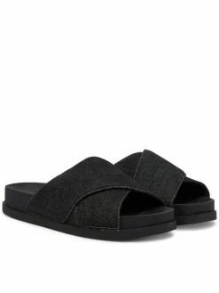 Ciabatte Tjw Comfort Slides Washed Denim EN0EN02898 Nero