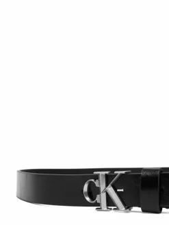Cintura Ck Buckle Glossy Strap 25M LV04F7122G Nero