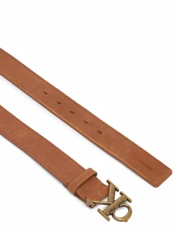 Cintura Ck Buckle Suede 35Mm Fixed LV04D7126G Marrone