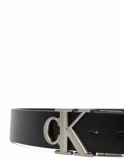 Cintura Ck Buckle Tumbled 35Mm Adj/Rev LV04D7049G Nero