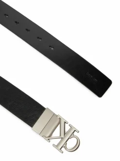Cintura Ck Buckle Tumbled 35Mm Adj/Rev LV04D7049G Nero