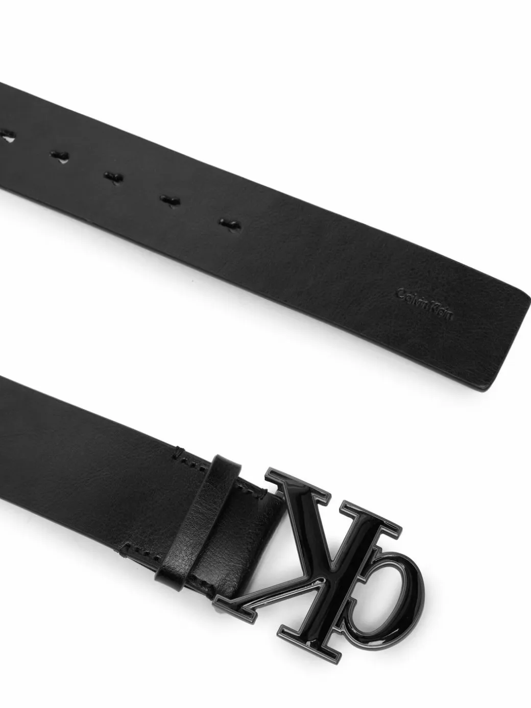 Cintura Ck Enamel Buckle 40Mm LV04D7150G Nero