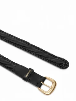 Cintura da donna Braided Logo Buckle 25Mm LV04F7087G Nero