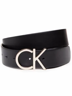 Cintura da donna Ck Adj.Logo Belt 3.5Cm K60K602141 Nero