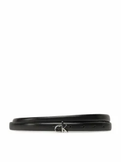 Cintura da donna Ck Buckle Skinny Belt 1.5 K60K612932 Nero