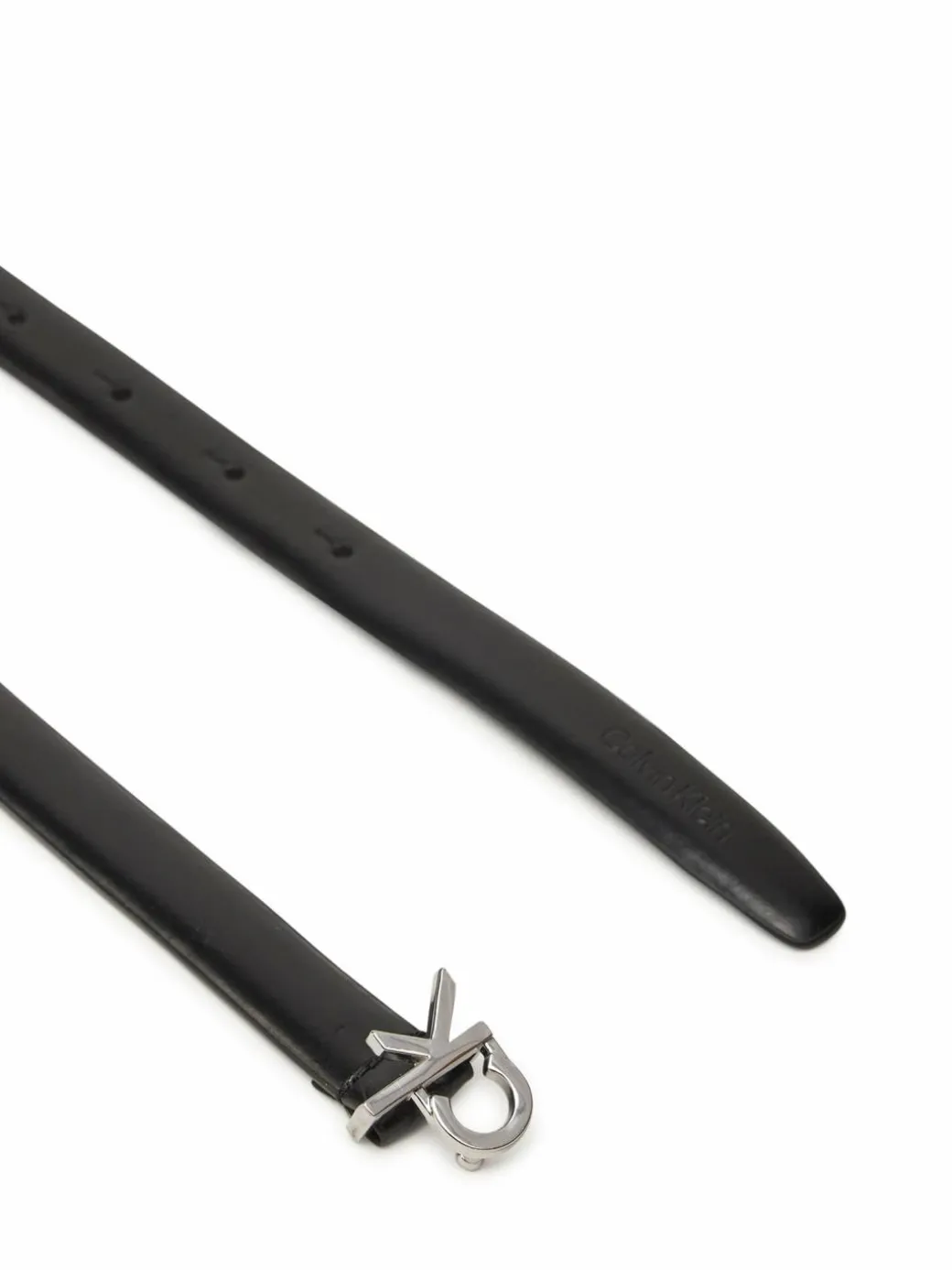 Cintura da donna Ck Buckle Skinny Belt 1.5 K60K612932 Nero