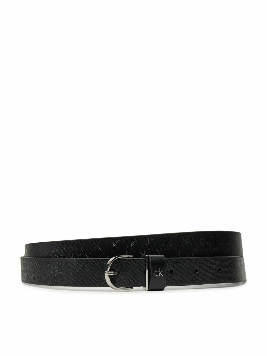 Cintura da donna Ck Metal Round Buckle 2.5_Mono K60K613150 Nero