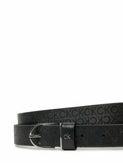 Cintura da donna Ck Metal Round Buckle 2.5_Mono K60K613150 Nero