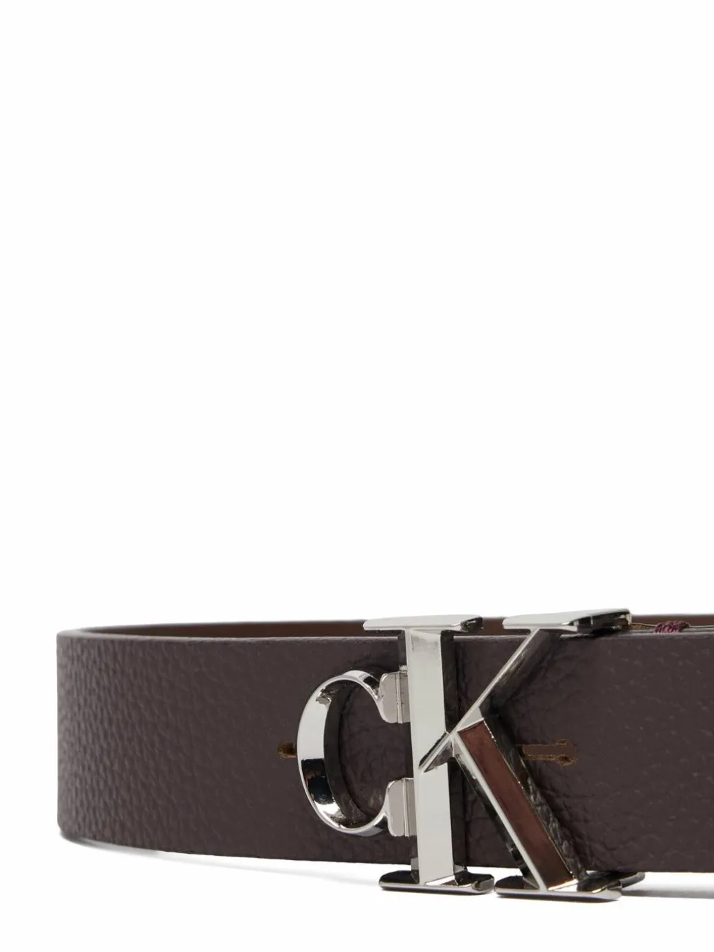 Cintura da donna Facet Ck Buckle Pebble LV04F7060G Marrone