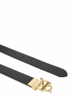 Cintura da donna Facet Ck Buckle 25Mm Pebble Rev/ LV04F7044G Nero