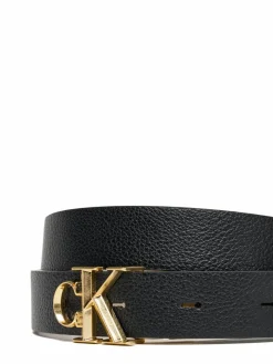 Cintura da donna Facet Ck Buckle 25Mm Pebble Rev/ LV04F7044G Nero