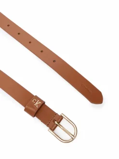 Cintura da donna Rounded Buckle Ck Loop LV04F7107G Marrone