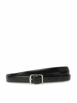 Cintura da donna Slim Square Buckle Belt 2.0 K60K613235 Nero