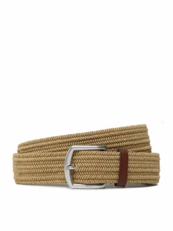 Cintura da uomo 35Mm Braid Stretch 405666041004 Marrone