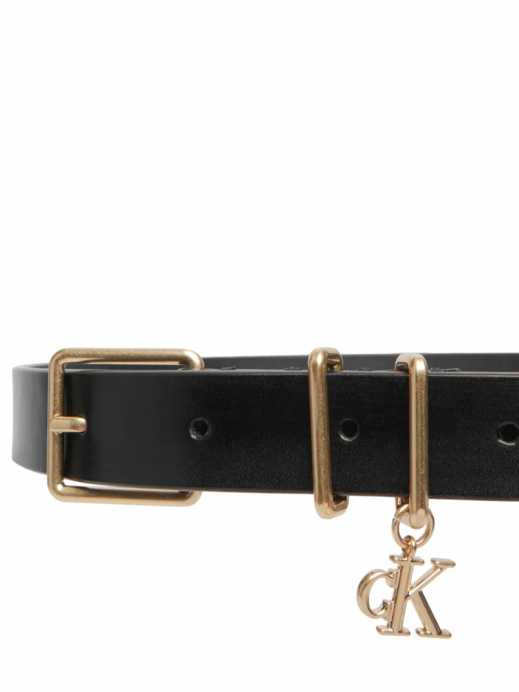 Cintura Logo Charm Belt LV04F7086G Nero