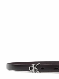 Cintura Round Ck Buckle Smooth 15Mm LV04F7085G Nero