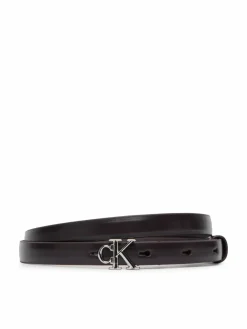 Cintura Round Ck Buckle Smooth 15Mm LV04F7085G Nero