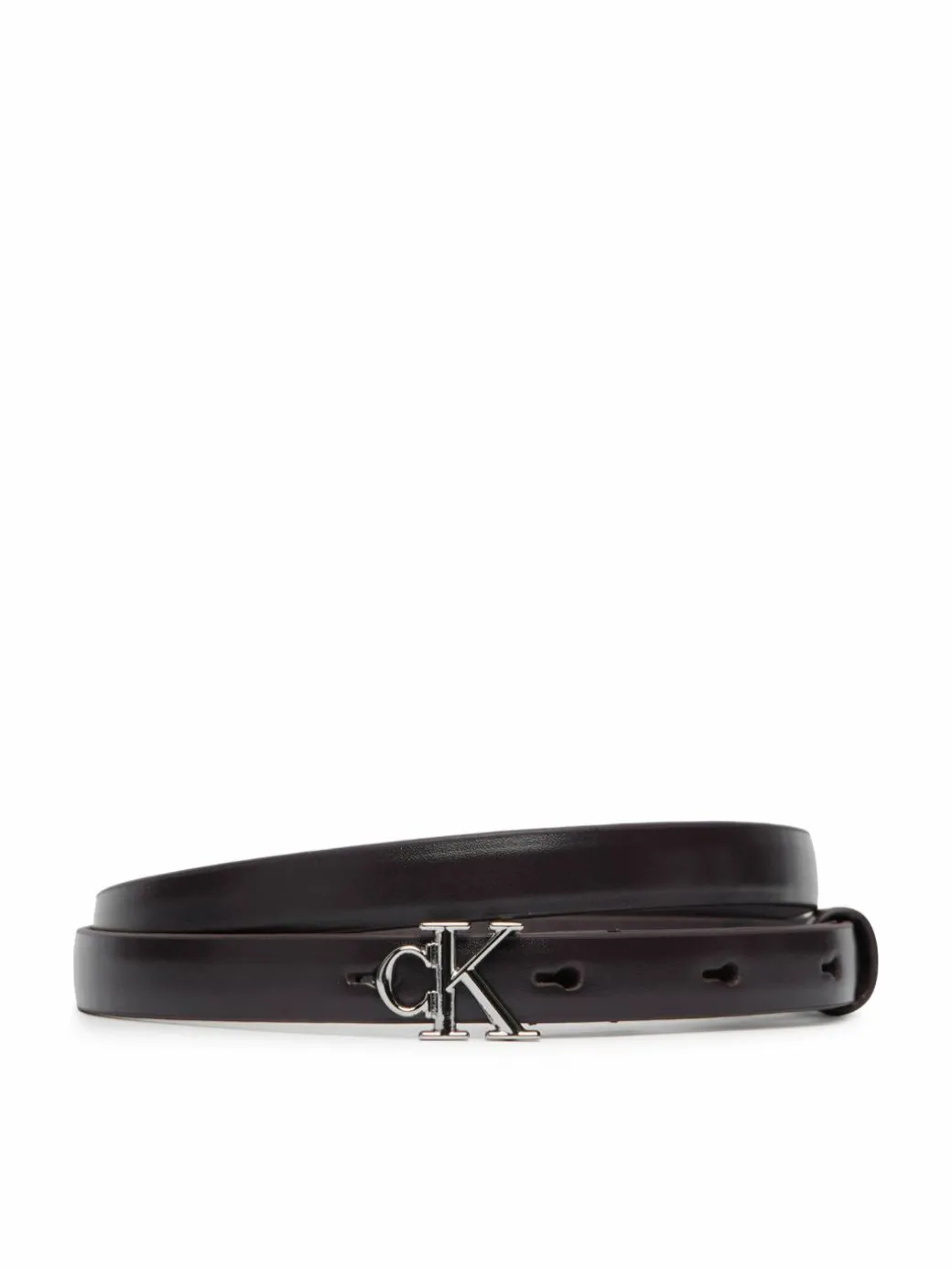 Cintura Round Ck Buckle Smooth 15Mm LV04F7085G Nero
