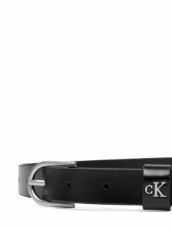 Cintura Rounded Buckle Ck Loop 25Mm LV04F7107G Nero