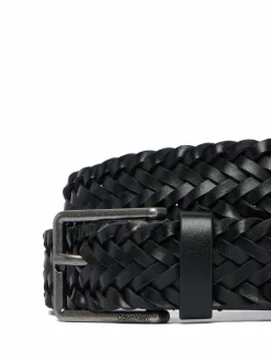 Cintura Warmth Buckle Woven 35Mm Fixed - LV04D7061G Nero