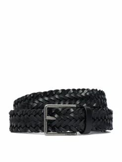 Cintura Warmth Buckle Woven 35Mm Fixed - LV04D7061G Nero