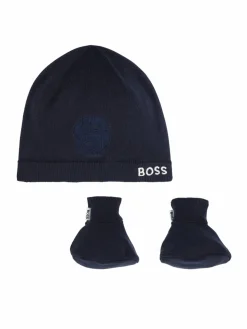 Completo cappello e calzini J51633 Blu scuro