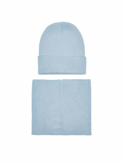 Completo cappello e scaldacollo ACCCS-AW24-244DFR Blu