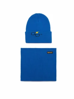 Completo cappello e scaldacollo ACCCS-AW24-243WBHP Blu scuro