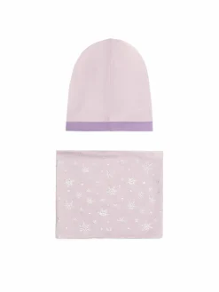 Completo cappello e scaldacollo ACCCS-AW23-36DFR Viola