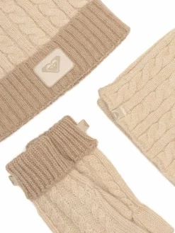Completo cappello, sciarpa e guanti RX-KF-001-AW24 Beige