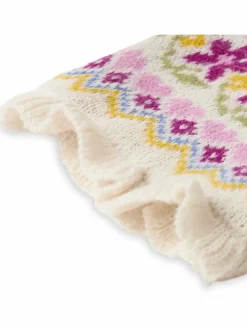 Completo cappello, sciarpa e guanti 10.536 Écru