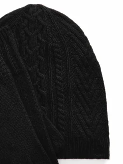 Completo cappello, sciarpa e guanti 454960056002 Nero