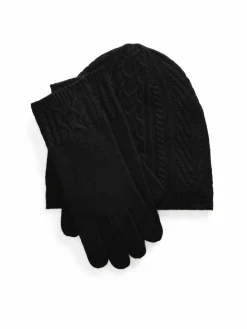 Completo cappello, sciarpa e guanti 454960056002 Nero