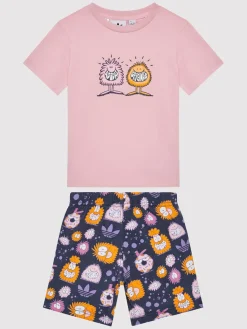 Completo t-shirt e pantaloncini sportvi KEVIN LYONS HC1985 Rosa Regular Fit