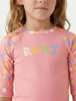 Completo t-shirt e slip da bagno Roxy Dot ERLWR03328 Rosa
