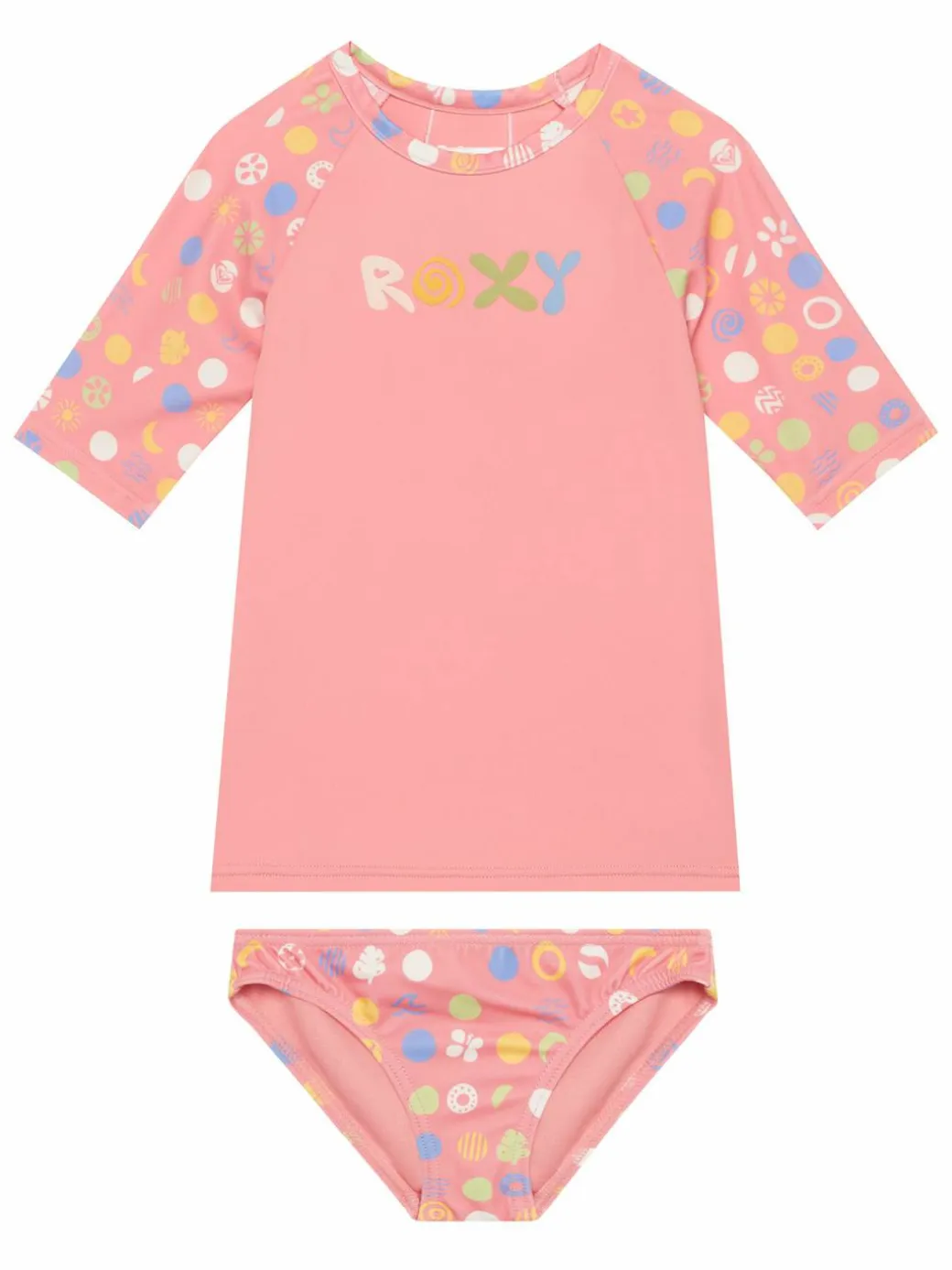 Completo t-shirt e slip da bagno Roxy Dot ERLWR03328 Rosa