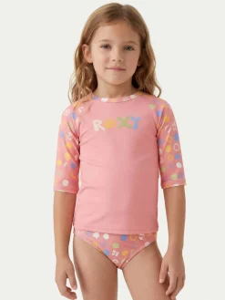Completo t-shirt e slip da bagno Roxy Dot ERLWR03328 Rosa