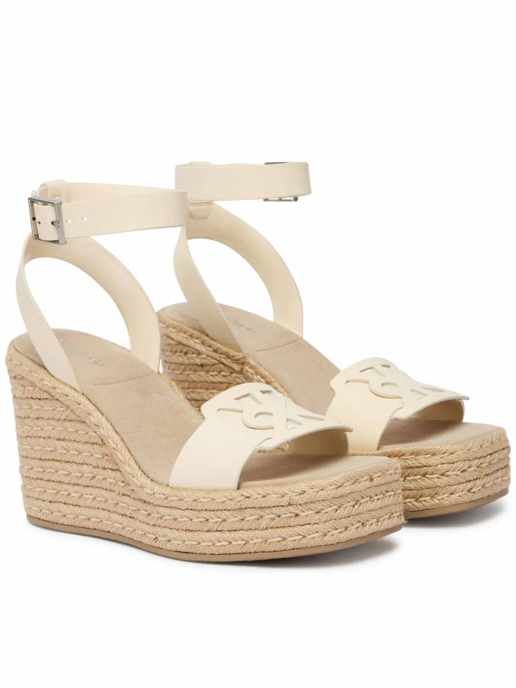 Espadrillas Wedge Espad 70 Embl Lth HW0HW02897 Beige