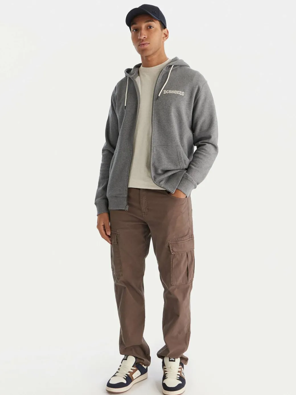 Felpa Baseline ADYFT03389 Grigio Regular Fit