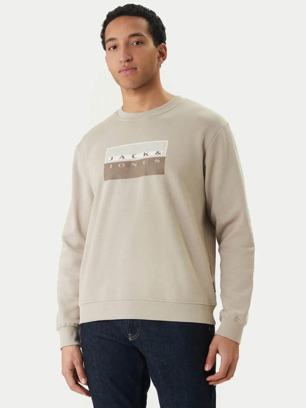 Felpa Fusion 12289807 Grigio Relaxed Fit