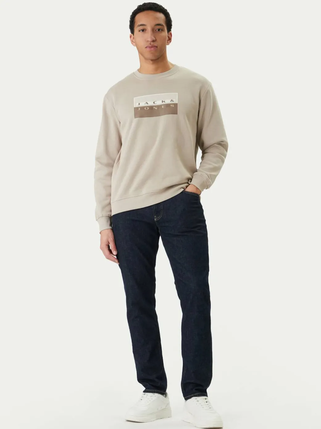 Felpa Fusion 12289807 Grigio Relaxed Fit